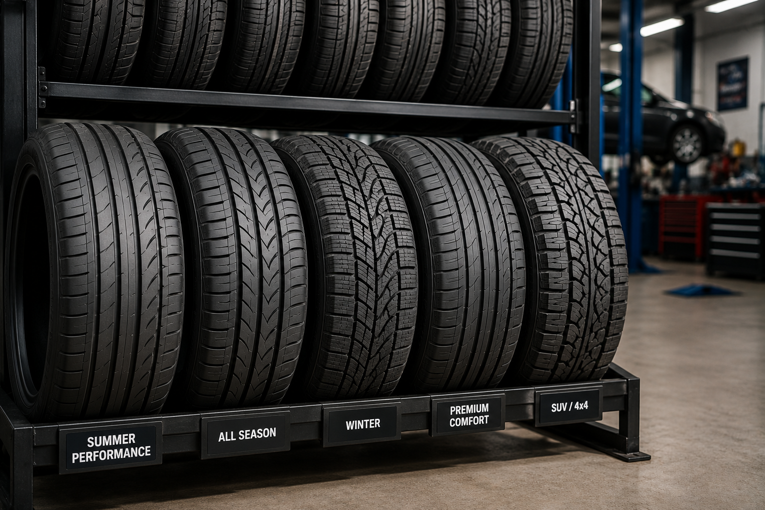 Tyres Arranged
